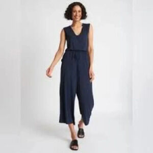 Kit & Ace At Ease Jumpsuit  Dark Navy S